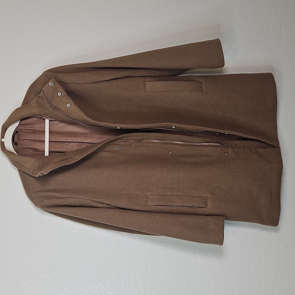 🤎 H&M Wool Blend Camel Coat – Size S - Picture 16 of 16